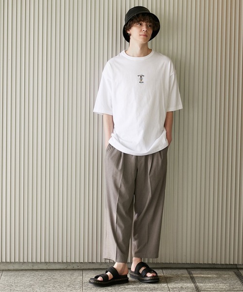 JUNRED(ジュンレッド)の「ROSTER BEARルーズ刺繍TEE(Tシャツ/カットソー・メンズ・グリーン/ブラック/ホワイト・M/L)」の19枚目の写真