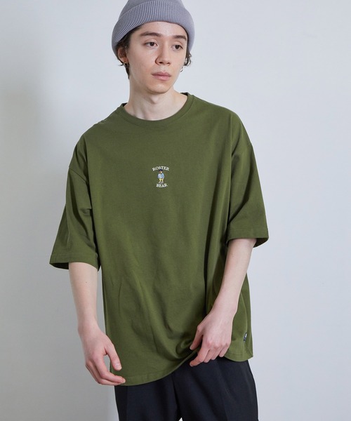 JUNRED(ジュンレッド)の「ROSTER BEARルーズ刺繍TEE(Tシャツ/カットソー・メンズ・グリーン/ブラック/ホワイト・M/L)」の17枚目の写真