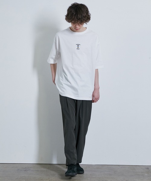 JUNRED(ジュンレッド)の「ROSTER BEARルーズ刺繍TEE(Tシャツ/カットソー・メンズ・グリーン/ブラック/ホワイト・M/L)」の22枚目の写真
