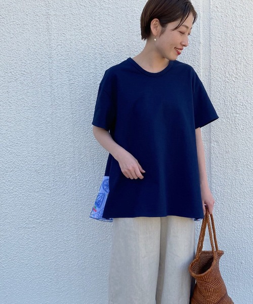 BEARDSLEY（ビアズリー）の「フルーツ刺繍ブラウス（シャツ/ブラウス・レディース・ネイビー/ホワイト・FREE）」の15枚目の写真