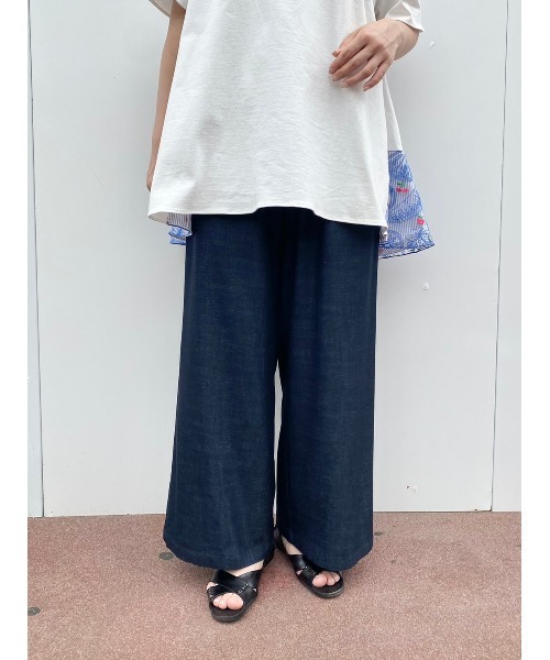 BEARDSLEY（ビアズリー）の「フルーツ刺繍ブラウス（シャツ/ブラウス・レディース・ネイビー/ホワイト・FREE）」の22枚目の写真