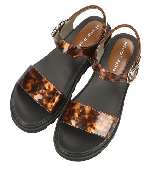 ORiental TRaffic（オリエンタルトラフィック）の「シャークソールストラップサンダル/11233（サンダル・レディース・ブラウン/ブラック・SS/3L/S/LL/L/M）」の14枚目の写真