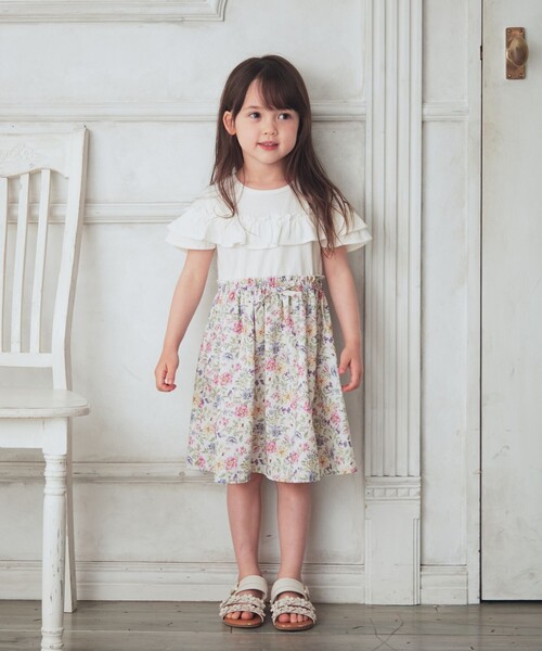 any Fam（エニィファム）の「花柄ドッキング ワンピース（ワンピース 