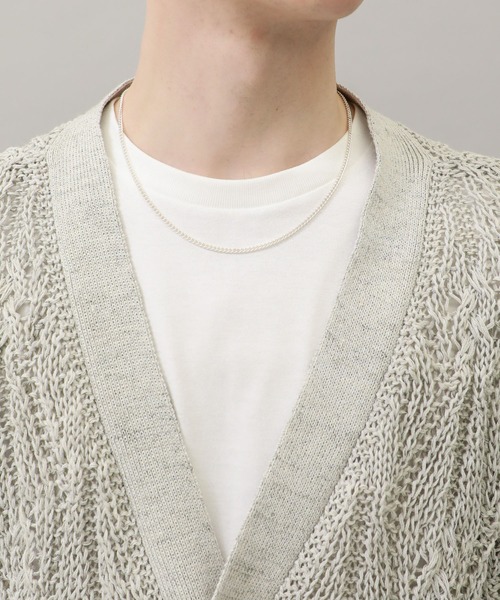 city(シティ)の「【CITY】LACE KNIT CARDIGAN(カーディガン/ボレロ・メンズ・ライトグレー/ブラック/サックスブルー・FREE)」の12枚目の写真