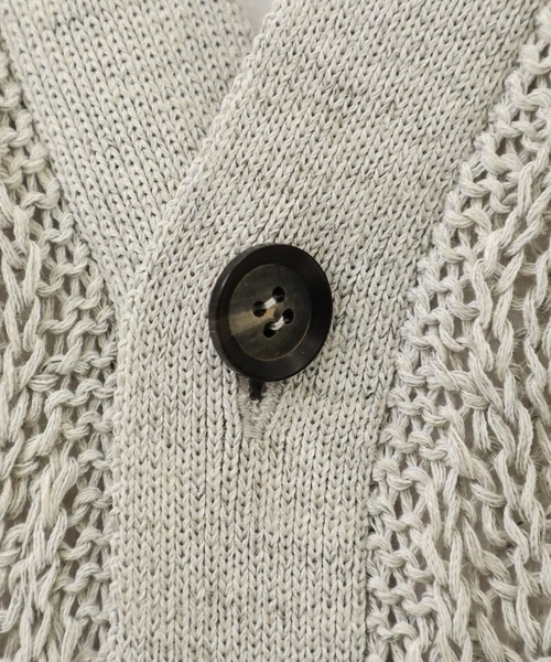 city(シティ)の「【CITY】LACE KNIT CARDIGAN(カーディガン/ボレロ・メンズ・ライトグレー/ブラック/サックスブルー・FREE)」の18枚目の写真