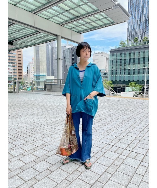 WHIMSIC（ウィムジック）の「【WHIMSIC】USカモフラージュネットリユースバッグ（エコバッグ/サブバッグ・レディース・ベージュ・FREE）」の6枚目の写真