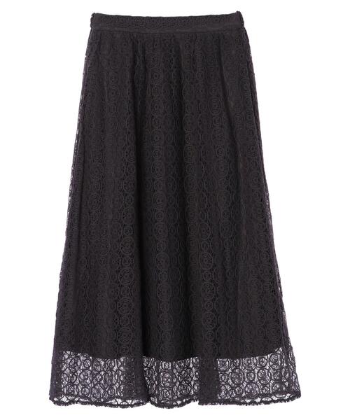 earth music&ecology（アースミュージックアンドエコロジー）の「選べるレーススカート(サークル) ＊（スカート・レディース・ホワイト系その他2/チャコールグレー/ミント/ブラック/ピンクベージュ/アイボリー・FREE）」の13枚目の写真