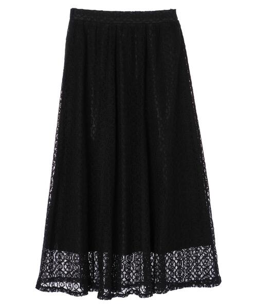 earth music&ecology（アースミュージックアンドエコロジー）の「選べるレーススカート(サークル) ＊（スカート・レディース・ホワイト系その他2/チャコールグレー/ミント/ブラック/ピンクベージュ/アイボリー・FREE）」の12枚目の写真