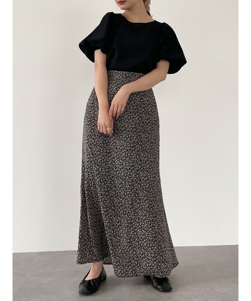 SLURR（スラ―）の「ギャザーパフチェックブラウス（シャツ/ブラウス・レディース・ブラック/ベージュ/モカ・FREE）」の7枚目の写真