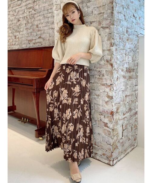 RESEXXY(リゼクシー)の「バックリボンボリュームニットトップス(ニット/セーター・レディース・ブラック/ラベンダー/ブラウン/ベージュ・FREE)」の19枚目の写真