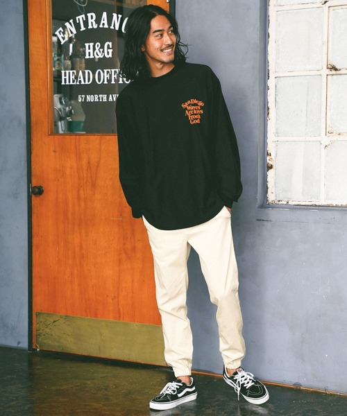 BAYFLOW（ベイフロー）の「コットンポリエステルジョグパンツ（その他パンツ・メンズ・ブラック/カーキ/アイボリー・SMALL/MEDIUM/LARGE）」の17枚目の写真