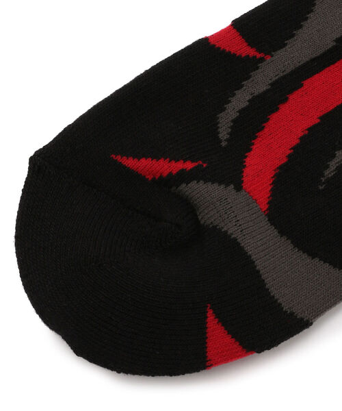 DANKE SCHON(ダンケシェーン)の「DankeSchon/ダンケシェーン/トライバルソックス/TRIBAL SOCKS(ソックス/靴下・メンズ・グレー/レッド・FREE)」の3枚目の写真