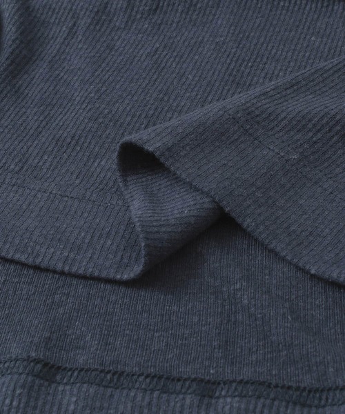 FORK&SPOON（フォークアンドスプーン）の「FORK&SPOON　麻レーヨンテレコロングスリーブカットソー（Tシャツ/カットソー・レディース・アイボリー/ネイビー・ONE）」の11枚目の写真