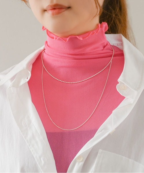 Editors Draw（エディターズドロー）の「SV925 レイヤーチェーンネックレス 【Ria. Jaysmee/リアジェイズミー】（ネックレス・レディース・A/B/C・ONE SIZE）」の7枚目の写真