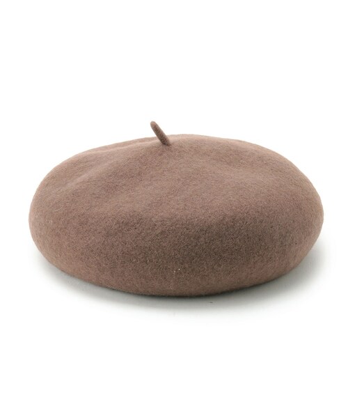 grove(グローブ)の「◆フェルトベレー(ハンチング/ベレー帽・レディース・ブラック/ブラウン系/ダークグレー/ベビーピンク・00)」の5枚目の写真