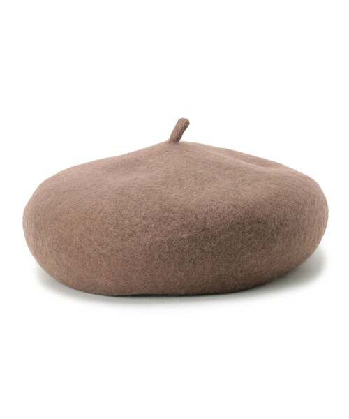 grove(グローブ)の「◆フェルトベレー(ハンチング/ベレー帽・レディース・ブラック/ブラウン系/ダークグレー/ベビーピンク・00)」の6枚目の写真