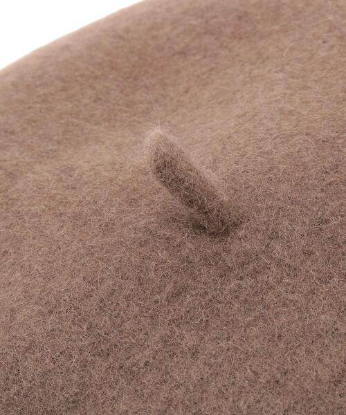 grove(グローブ)の「◆フェルトベレー(ハンチング/ベレー帽・レディース・ブラック/ブラウン系/ダークグレー/ベビーピンク・00)」の9枚目の写真