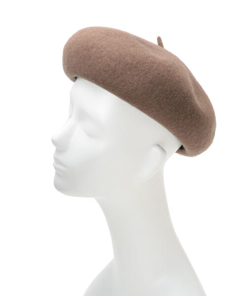 grove(グローブ)の「◆フェルトベレー(ハンチング/ベレー帽・レディース・ブラック/ブラウン系/ダークグレー/ベビーピンク・00)」の10枚目の写真