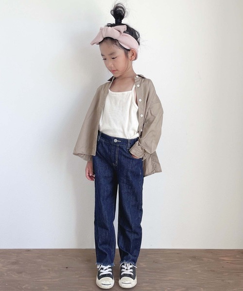 CIAOPANIC TYPY(チャオパニックティピー)の「【KIDS】【TYPY DENIM】裾フリンジデニムパンツ(デニムパンツ・キッズ・ネイビー/ブルー・SMALL/MEDIUM/LARGE/X-LARGE/XX-LARGE)」の7枚目の写真