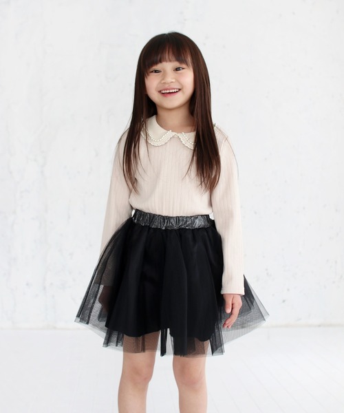 Rora（ローラ）の「ルシアン トップス(2olor)（Tシャツ/カットソー・キッズ・チャコールグレー/クリーム・100/120/140/110/130/150）」の18枚目の写真