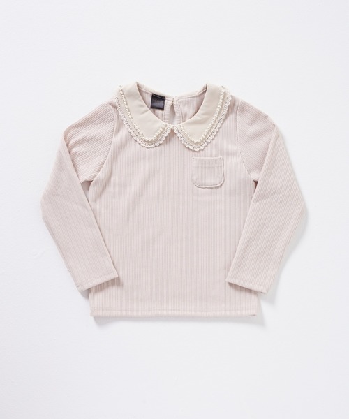 Rora（ローラ）の「ルシアン トップス(2olor)（Tシャツ/カットソー・キッズ・チャコールグレー/クリーム・100/120/140/110/130/150）」の6枚目の写真