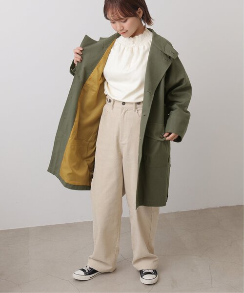 DOUBLE NAME（ダブルネーム）の「裏地配色裾ボタンコート（その他