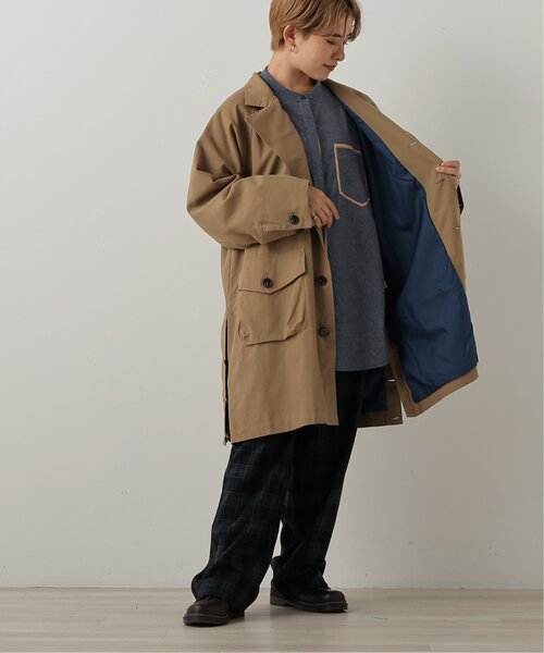 DOUBLE NAME（ダブルネーム）の「裏地配色裾ボタンコート（その他