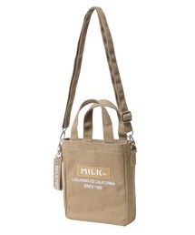 MILKFED. | BAR AND UNDERLOGO SQUARE SHOULDER BAG(ショルダーバッグ)