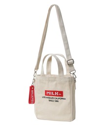MILKFED. | BAR AND UNDERLOGO SQUARE SHOULDER BAG(ショルダーバッグ)