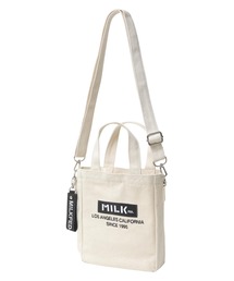 MILKFED. | BAR AND UNDERLOGO SQUARE SHOULDER BAG(ショルダーバッグ)