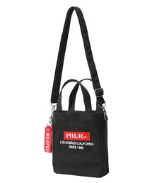 MILKFED. | BAR AND UNDERLOGO SQUARE SHOULDER BAG(ショルダーバッグ)