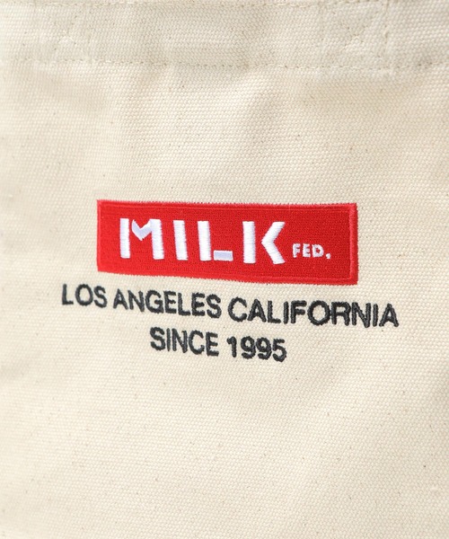 MILKFED.（ミルクフェド）の「BAR AND UNDERLOGO SQUARE SHOULDER BAG/ショルダーバッグ（ショルダーバッグ・レディース・ホワイト/ブラック/ベージュ/パープル/レッド/ピンク/A・ONE SIZE）」の11枚目の写真