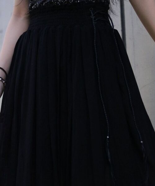 KMRii（ケムリ）の「【別注】KMRii/ケムリ/Lace up Long Skirt/RFL（スカート・レディース・ブラック・FREE）」の16枚目の写真