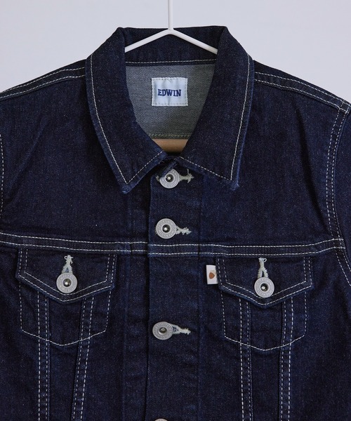 EDWIN（エドウィン）の「【KIDS】【EDWIN】 デニムジャケット（デニムジャケット・キッズ・ネイビー・130/120）」の3枚目の写真