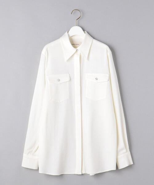 AEWEN MATOPH(イウエン マトフ)の「<AEWEN MATOPH(イウエン マトフ)>パイピング ウエスタンシャツ◆(シャツ/ブラウス・レディース・ナチュラル/オフホワイト・FREE)」の3枚目の写真