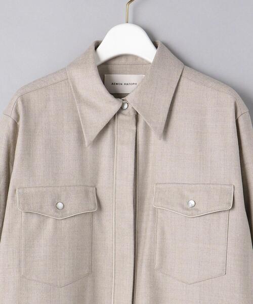 AEWEN MATOPH(イウエン マトフ)の「<AEWEN MATOPH(イウエン マトフ)>パイピング ウエスタンシャツ◆(シャツ/ブラウス・レディース・ナチュラル/オフホワイト・FREE)」の8枚目の写真