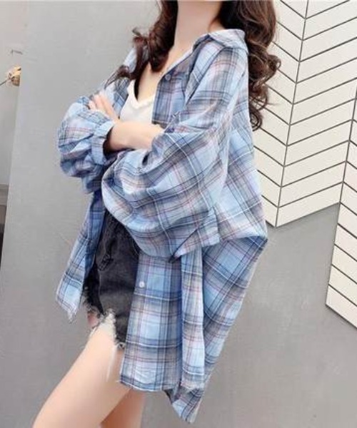 KOR(ケーオーアール)の「オーバーサイズ ドロップショルダー チェックネルシャツ(シャツ/ブラウス・レディース・ピンクベージュ/ライトピンク/ピンク系その他2/イエロー系その他4/グレー系その他3/グレー系その他5/イエロー系その他2/グリーン系その他2/ブルー系その他4/グリーン系その他4/ブラウン系その他4/ピンク系その他4/ピンク系その他5/グリーン系その他/レッド/レッド系その他3/ブルー/グリーン/イエロー系その他6/イエロー/オレンジ/ピンク系その他/イエロー系その他3/グレー系その他6/レッド系その他2/グレー系その他4/ブルー系その他/グリーン系その他3/ピンク/グリーン系その他6/ブラウン系その他/ブラウン系その他3/イエロー系その他/ブルー系その他3/グレー/グレー系その他2/イエロー系その他7/イエロー系その他5/ブルー系その他2/ピンク系その他6/グリーン系その他7/ブラウン系その他2/ブラウン/ピンク系その他3/パープル/グリーン系その他5/レッド系その他/グレー系その他・L/M/S/XL/2XL)」の22枚目の写真