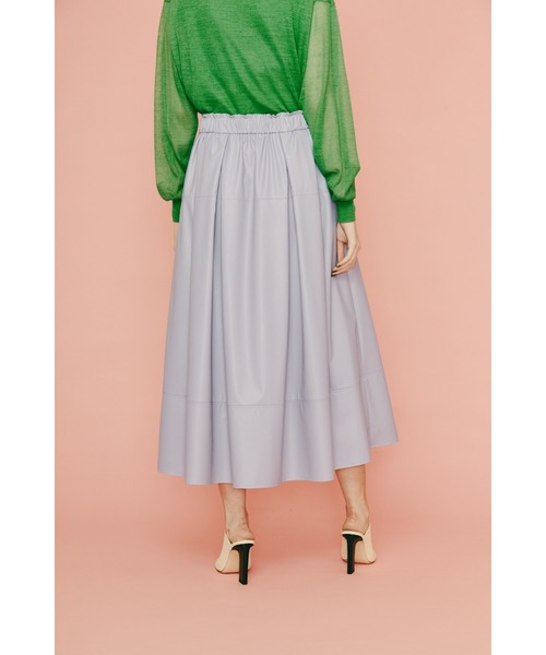 FLOML（フロム）の「◆【FLOML】ライトフェイクレザー（スカート・レディース・イエロー/パープル/ベージュ・38）」の11枚目の写真