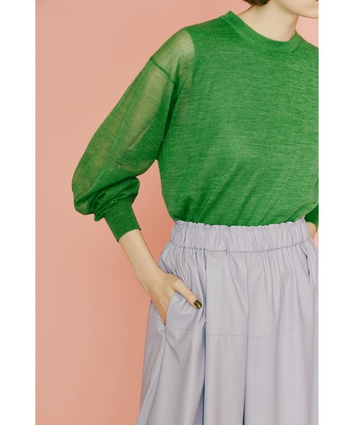 FLOML（フロム）の「◆【FLOML】ライトフェイクレザー（スカート・レディース・イエロー/パープル/ベージュ・38）」の12枚目の写真