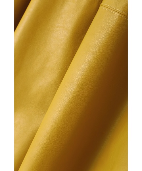 FLOML（フロム）の「◆【FLOML】ライトフェイクレザー（スカート・レディース・イエロー/パープル/ベージュ・38）」の22枚目の写真