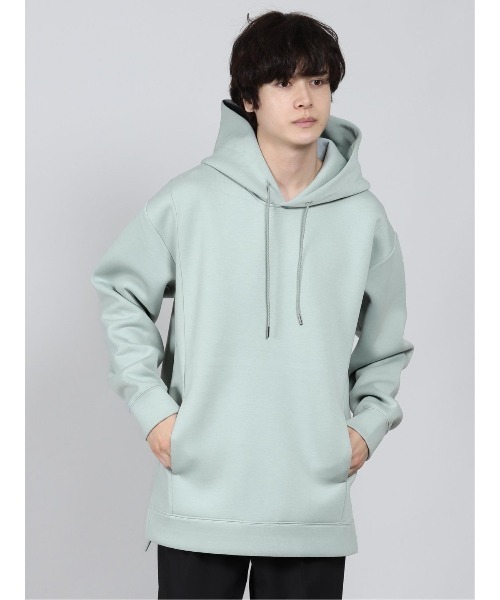 semantic design（セマンティックデザイン）の「セマンティックデザイン/semantic design ストレッチダンボール 同色切替プルパーカー（パーカー・メンズ・ホワイト/グリーン系その他/ブラック/ベージュ・X-LARGE/MEDIUM/LARGE/S）」の4枚目の写真