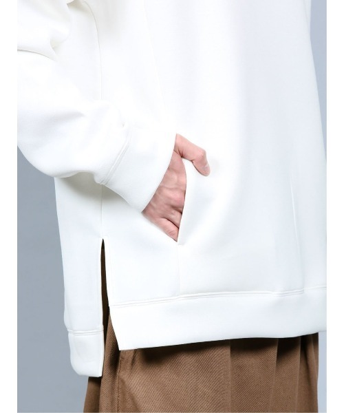 semantic design（セマンティックデザイン）の「セマンティックデザイン/semantic design ストレッチダンボール 同色切替プルパーカー（パーカー・メンズ・ホワイト/グリーン系その他/ブラック/ベージュ・X-LARGE/MEDIUM/LARGE/S）」の12枚目の写真