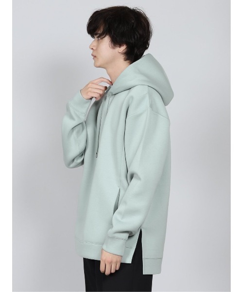 semantic design（セマンティックデザイン）の「セマンティックデザイン/semantic design ストレッチダンボール 同色切替プルパーカー（パーカー・メンズ・ホワイト/グリーン系その他/ブラック/ベージュ・X-LARGE/MEDIUM/LARGE/S）」の7枚目の写真