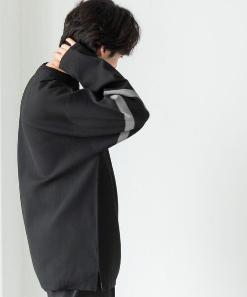 coen（コーエン）の「フットボールクルーネックニット（Tシャツ/カットソー・メンズ・ブラック/ベージュ・MEDIUM/X-LARGE/SMALL/LARGE）」の3枚目の写真