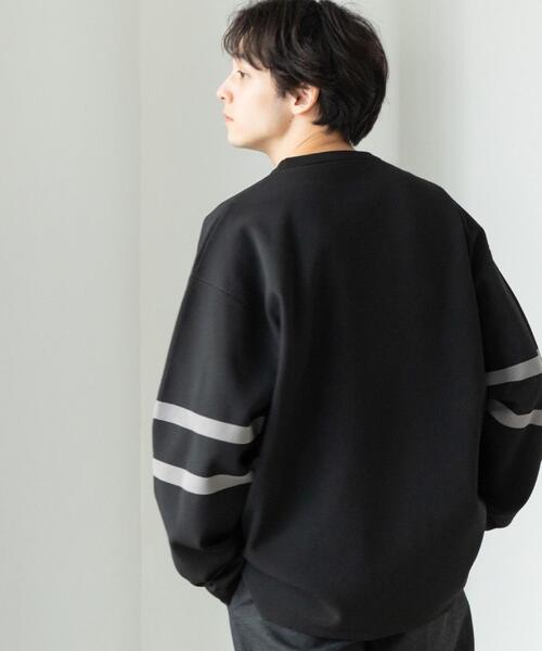 coen（コーエン）の「フットボールクルーネックニット（Tシャツ/カットソー・メンズ・ブラック/ベージュ・MEDIUM/X-LARGE/SMALL/LARGE）」の4枚目の写真