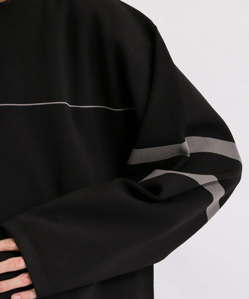 coen（コーエン）の「フットボールクルーネックニット（Tシャツ/カットソー・メンズ・ブラック/ベージュ・MEDIUM/X-LARGE/SMALL/LARGE）」の14枚目の写真