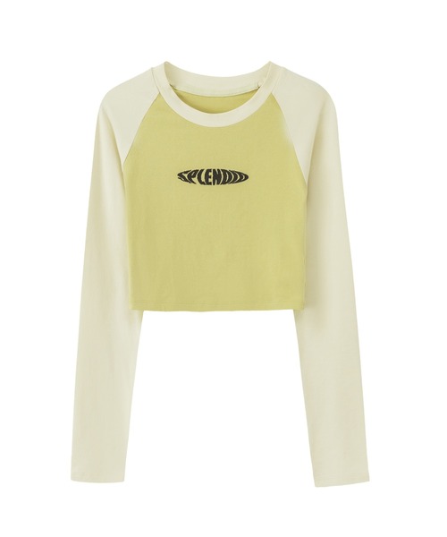 chuu(チュー)の「CHUU インディクロップロングTシャツ(Tシャツ/カットソー・レディース・ブラック/イエロー・FREE)」の21枚目の写真