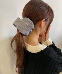 千鳥格子柄シュシュ