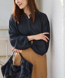 RIVE DROITE（リヴドロワ）の「華やかな着こなしが叶う　カッセンツイルギャザーブラウス（シャツ/ブラウス）」