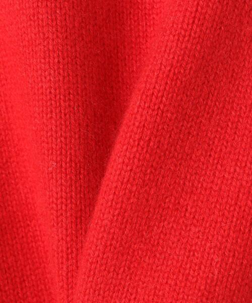 UNITED ARROWS（ユナイテッドアローズ）の「＜UNITED ARROWS＞ カシミヤ クルーネック ニット RPSP/G◆（ニット/セーター・レディース・レッド/オフホワイト/ピンク・フリー）」の4枚目の写真